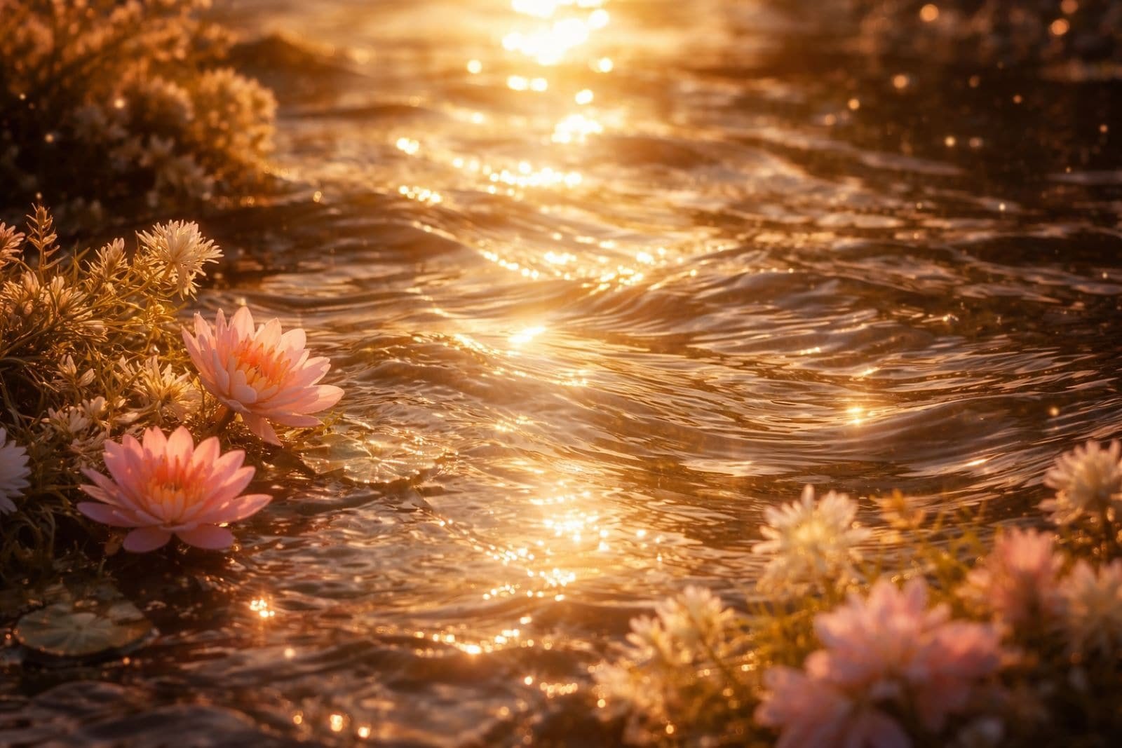 Calm landscape representing abundance without forcing or pressure